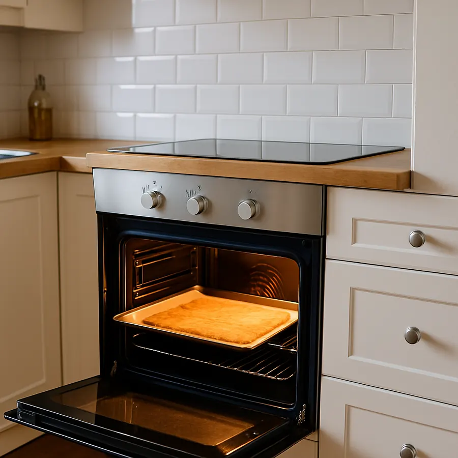 Illustrative AI-generated oven repair example, not a completed job