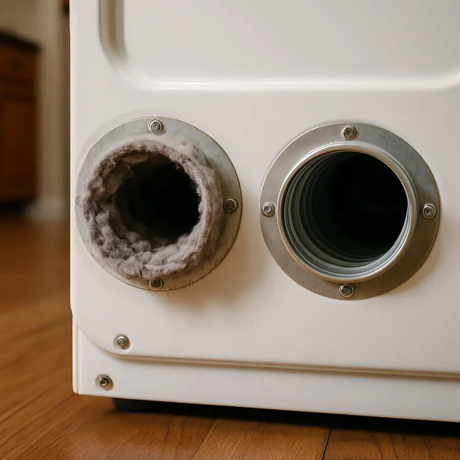 Illustrative AI-generated dryer repair example, not a completed job