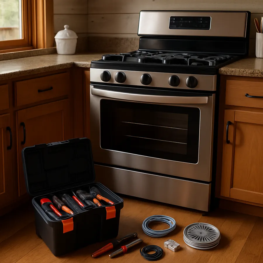 Illustrative AI-generated appliance installation example, not a completed job