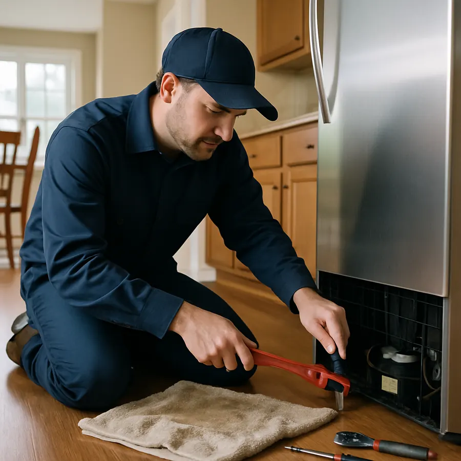 Illustrative appliance leak repair image for Parkersburg