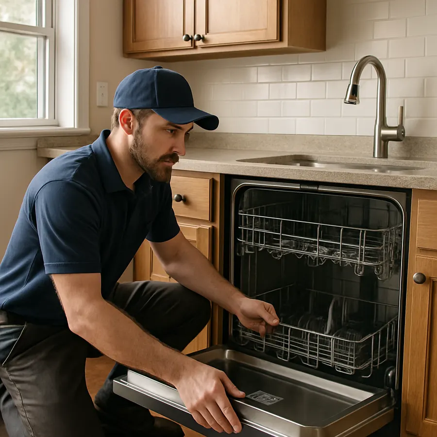 Illustrative dishwasher repair image for Parkersburg, WV
